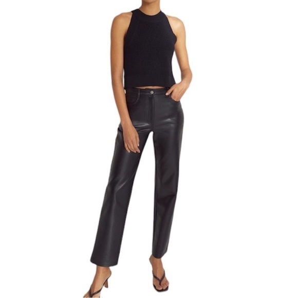 Aritzia Wilfred New Halter Tank in Black - Picture 8 of 9